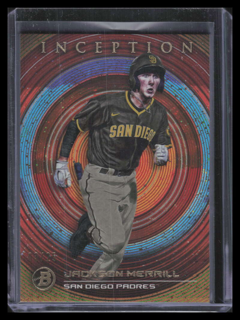 2022 Bowman Inception Orange 43 Jackson Merrill Rookie 3/25