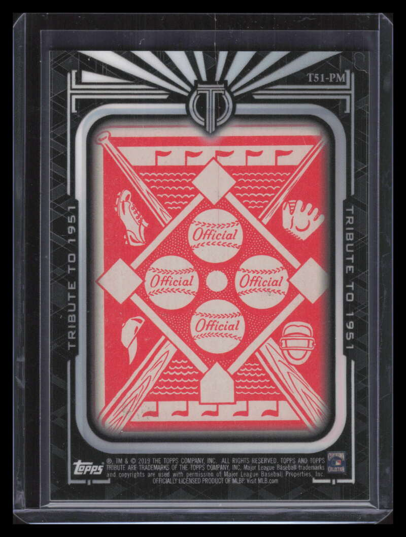 2019 Topps Tribute Framed Tribute to '51 Topps t51pm Andy Seminick Red Backs