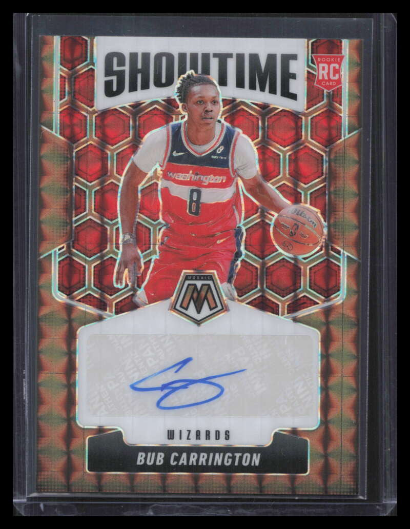 2024-25 Panini Mosaic Showtime Signatures Bronze 25 Bub Carrington RC Auto 32/49
