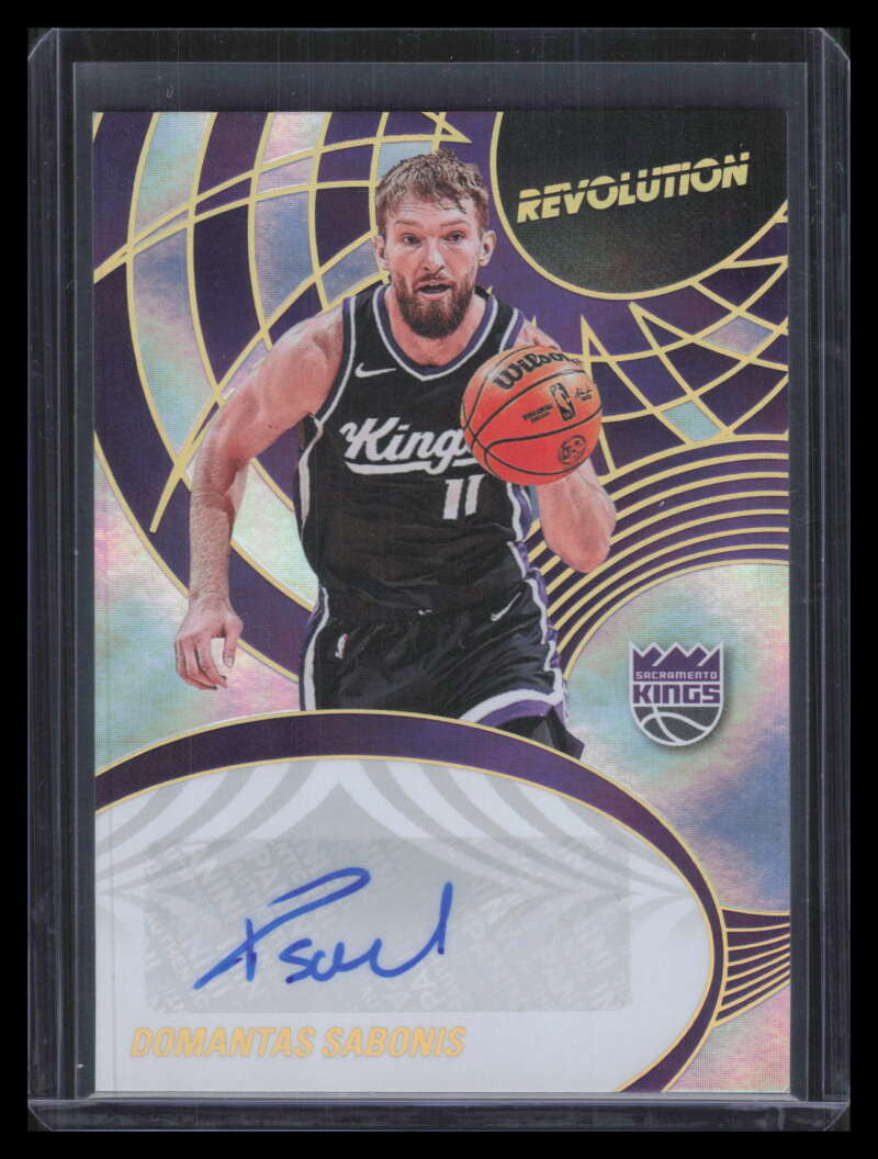 2024-25 Panini Revolution Autographs Infinite 26 Domantas Sabonis Auto 25/25