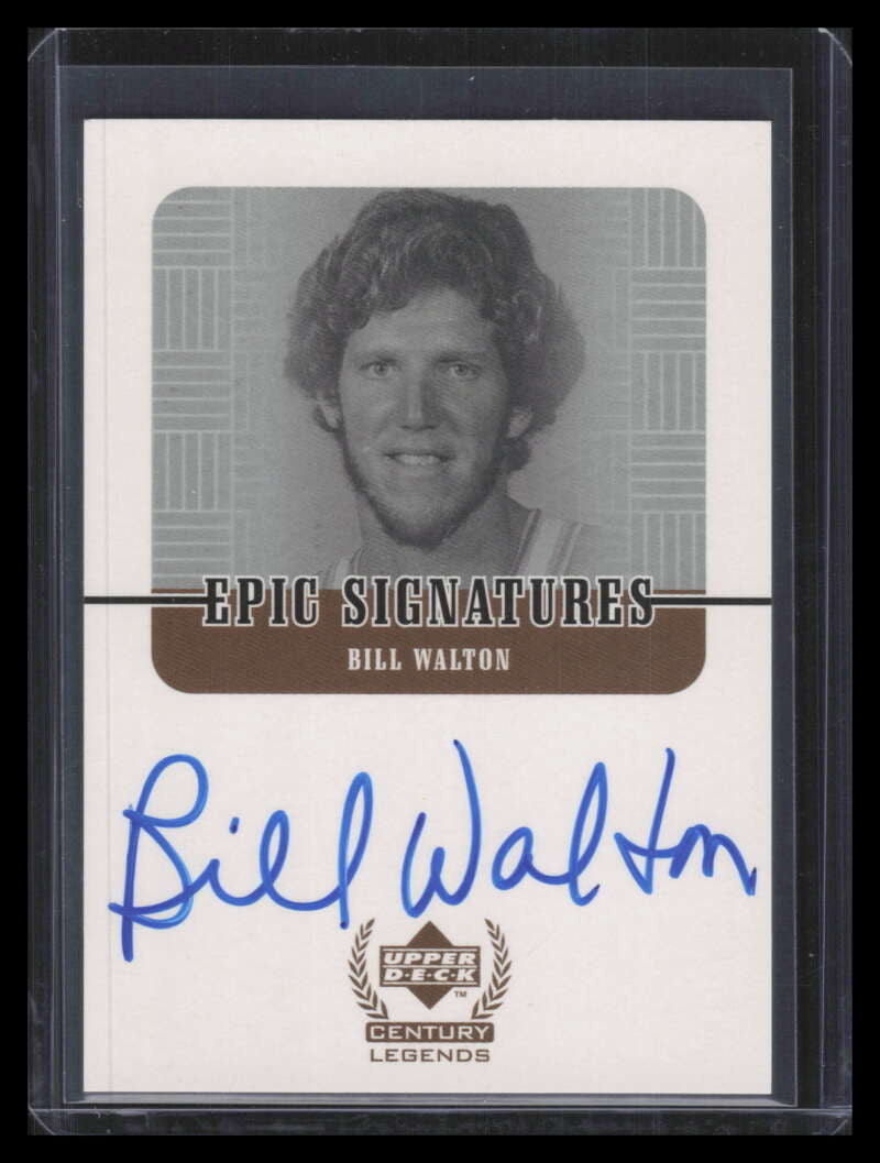 1999 Upper Deck Century Legends Epic Signatures BW Bill Walton Auto
