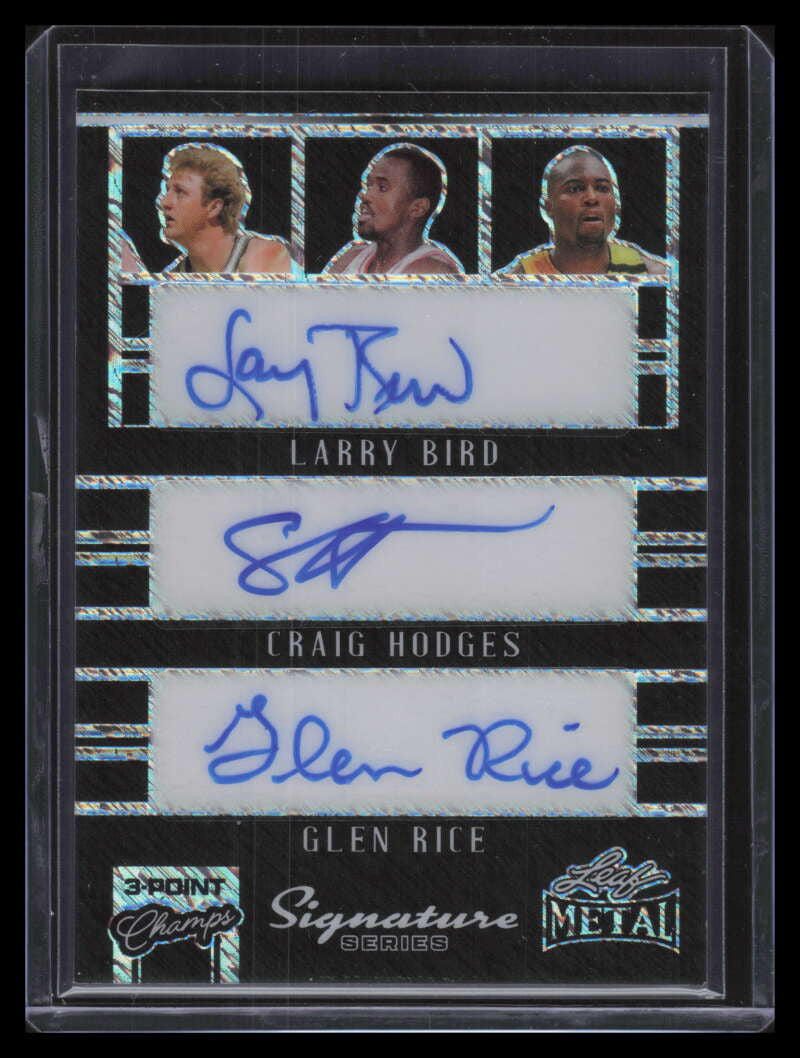 2024 Leaf Metal Signature Series Hodges Rice Bird Lillard Pierce Curry Auto 1/1