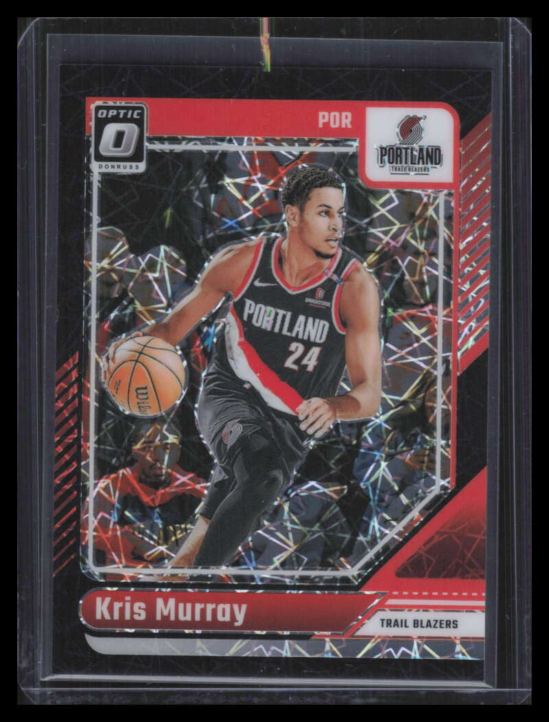 2024-25 Donruss Optic Black Velocity Refractor 136 Kris Murray 6/39