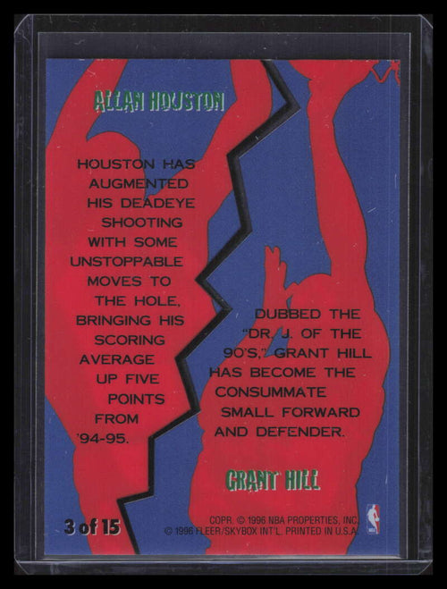 1996-97 Fleer Game Breakers 3 Allan Houston Grant Hill