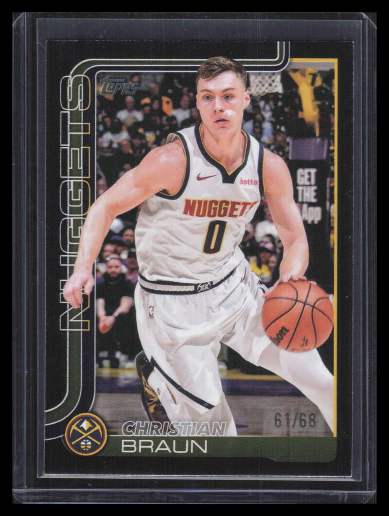 2025-26 Topps Black 102 Christian Braun 61/68