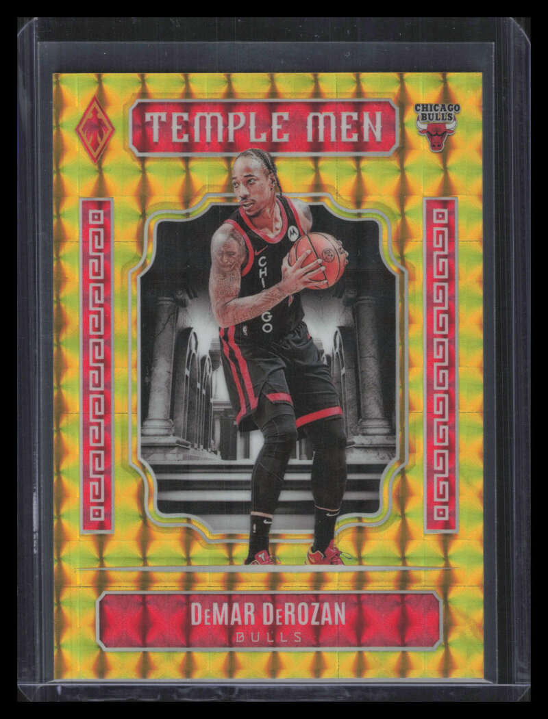 2023-24 Panini Phoenix Temple Men Phoenix Gold Refractor 3 DeMar DeRozan 1/10