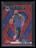 SOLD 173651 2024-25 Panini Mosaic International Red Refractor 286 LeBron James City 33/75