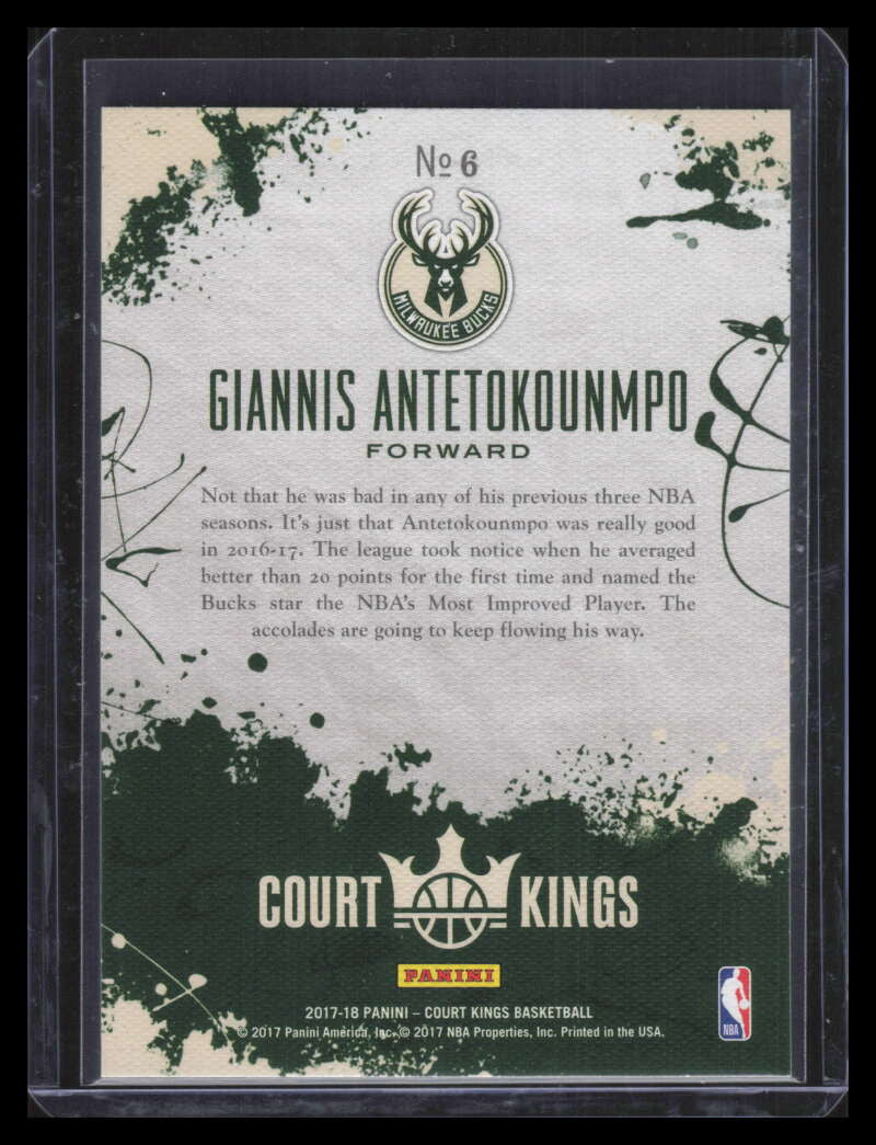 2017-18 Court Kings Dieci Migliore 6 Giannis Antetokounmpo