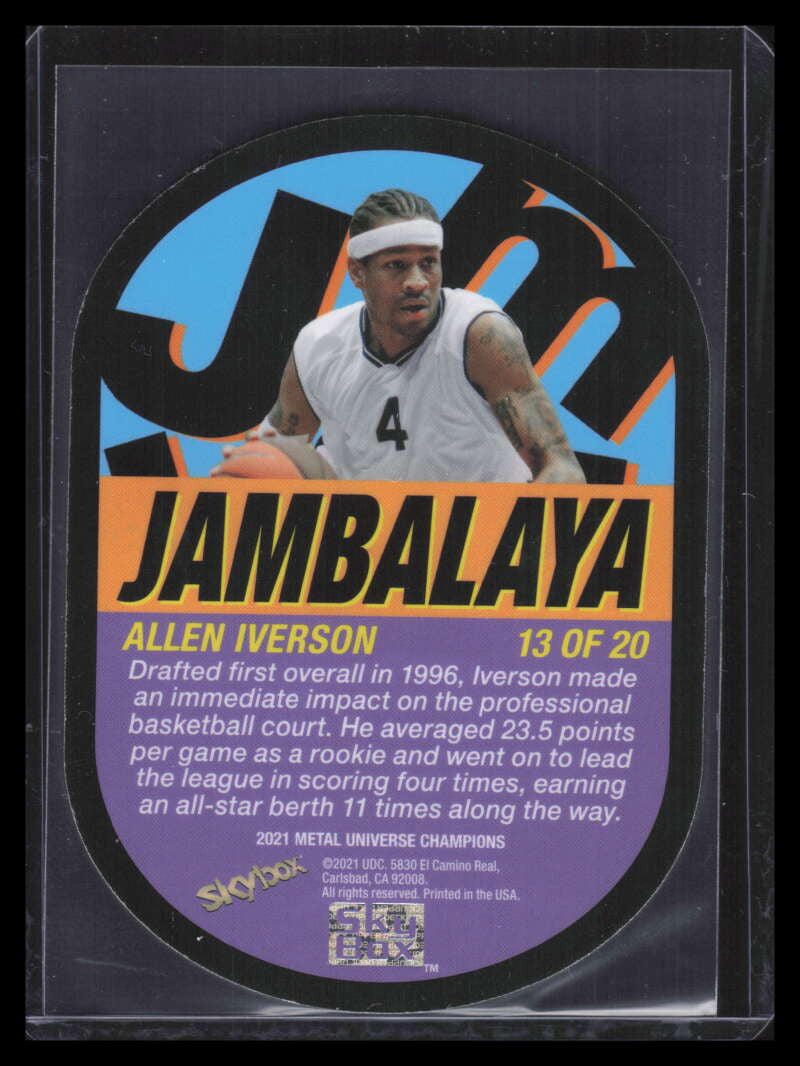 2021 Metal Universe Champions Jambalaya 13 Allen Iverson