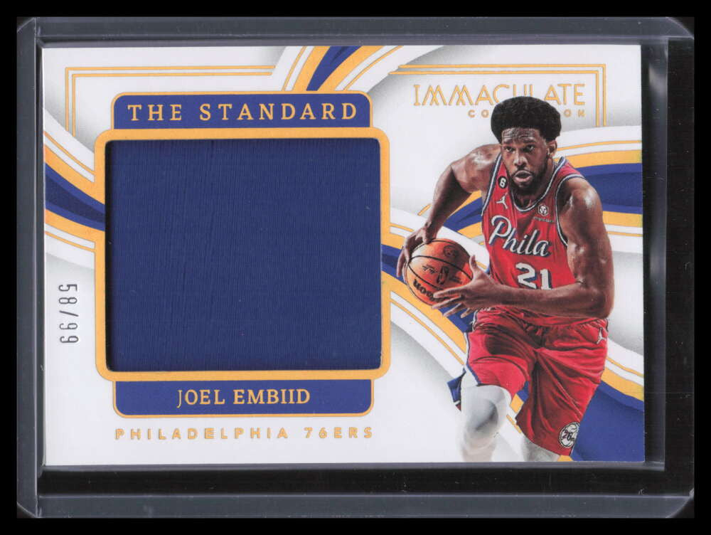 2022-23 Immaculate Collection The Standard 49 Joel Embiid Jumbo Jersey 58/99