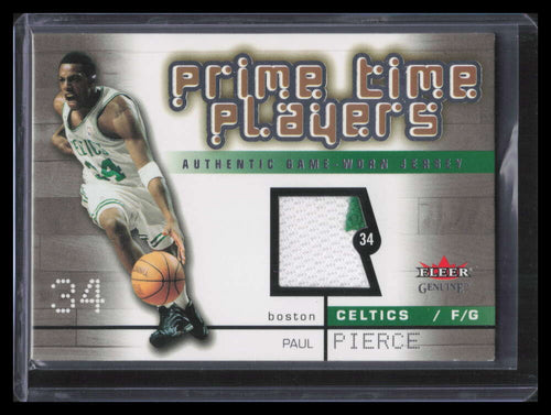2002-03 Fleer Genuine Prime Time Players Jerseys 5 Paul Pierce Patch