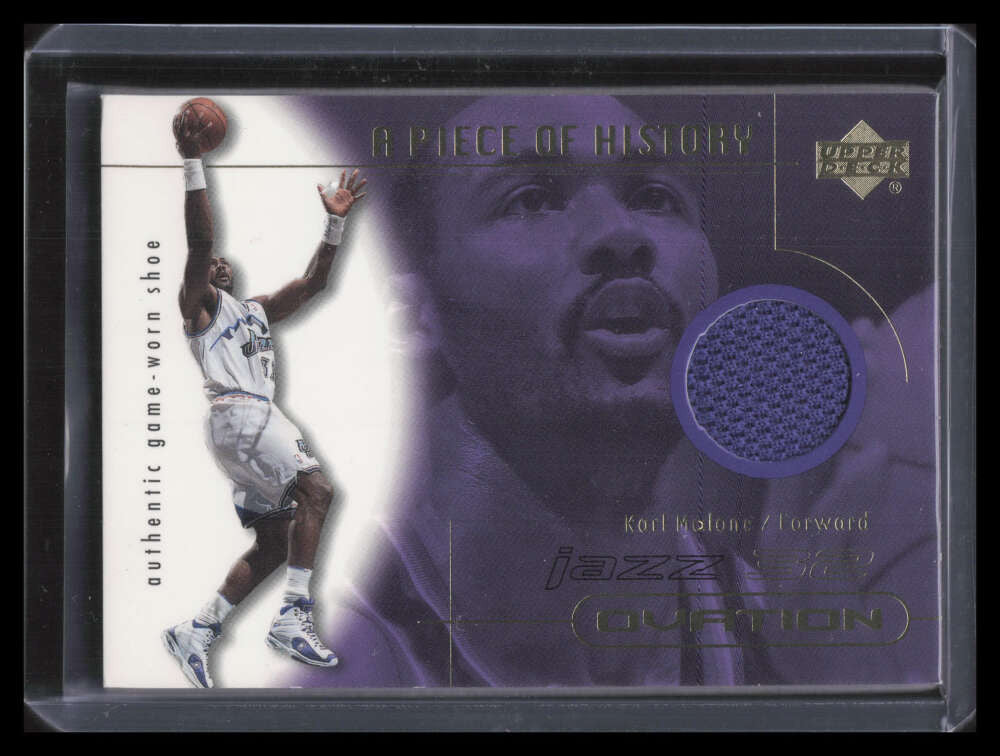 2000-01 Upper Deck Ovation A Piece of History KMS Karl Malone Shoe