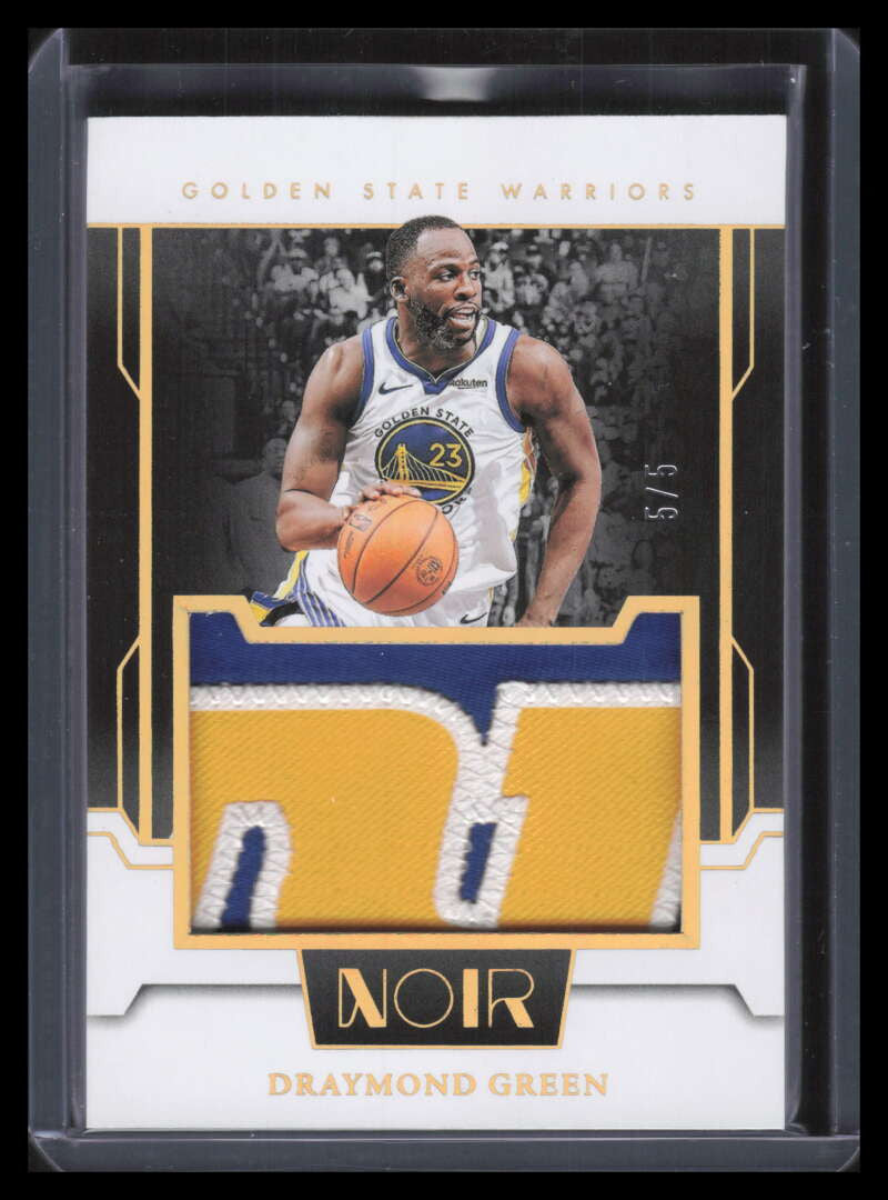 2023-24 Panini Noir Jumbo Material Prime 31 Draymond Green Jumbo Patch 5/5