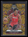 2023-24 Panini Mosaic Fast Break Gold Refractor 269 Amen Thompson Debut RC 5/10