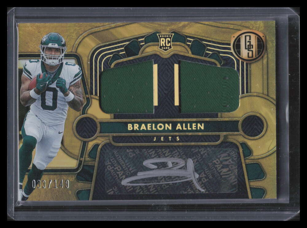 2024 Panini Gold Standard Rookie Autographs Braelon Allen RC Jersey Auto 33/149