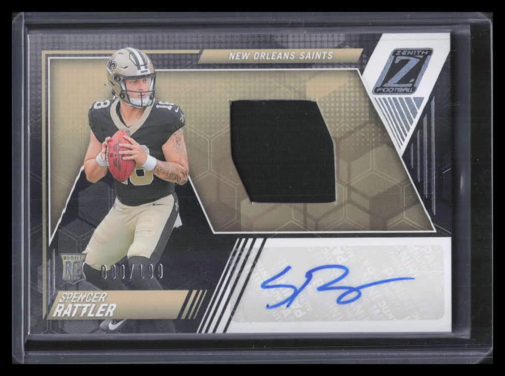 2024 Zenith 203 Spencer Rattler Rookie Jersey Auto 80/199