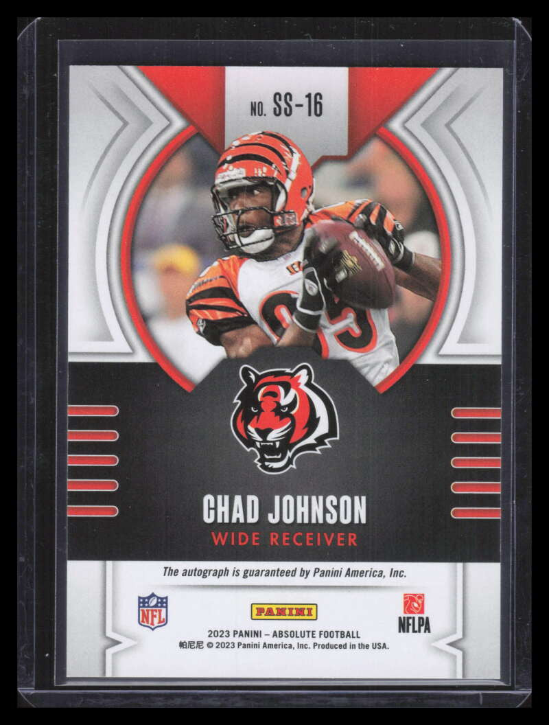 2023 Absolute Signature Standouts Gold 16 Chad Ochocinco Johnson Auto 6/10