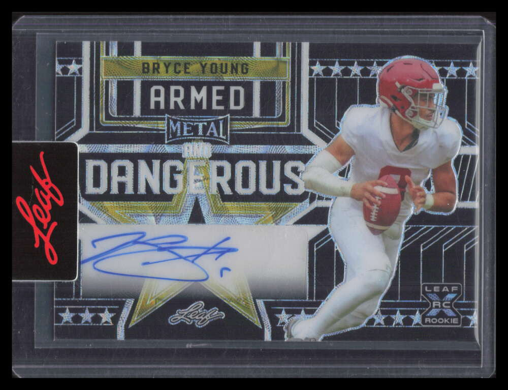 DELETE 173778 2023 Leaf Metal Armed and Dangerous Kaleidoscope Black Bryce Young RC Auto 1/3