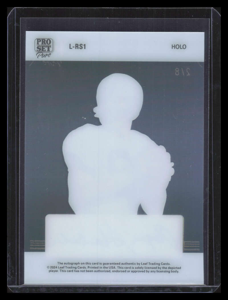 2023 Leaf Pro Set Pure Legends Holo Crystal Green lrs1 Roger Staubach Auto 2/8