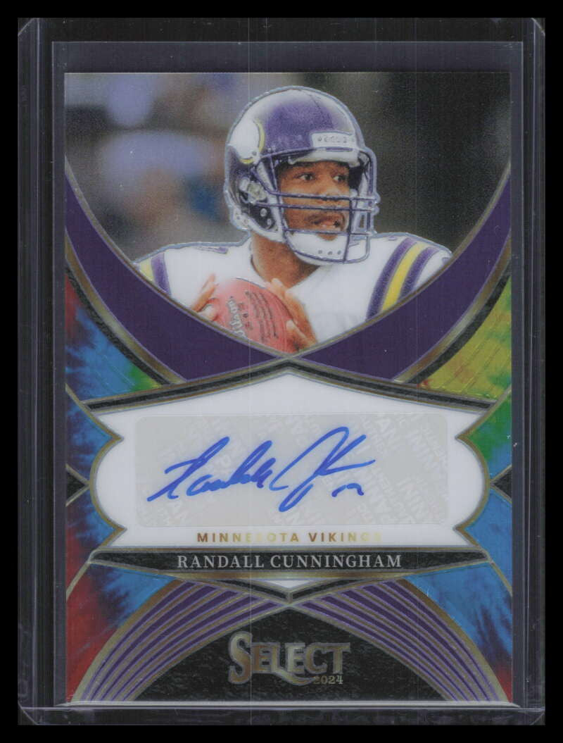 2024 Select Select Signatures Prizm Tie Dye 6 Randall Cunningham Auto 12/25