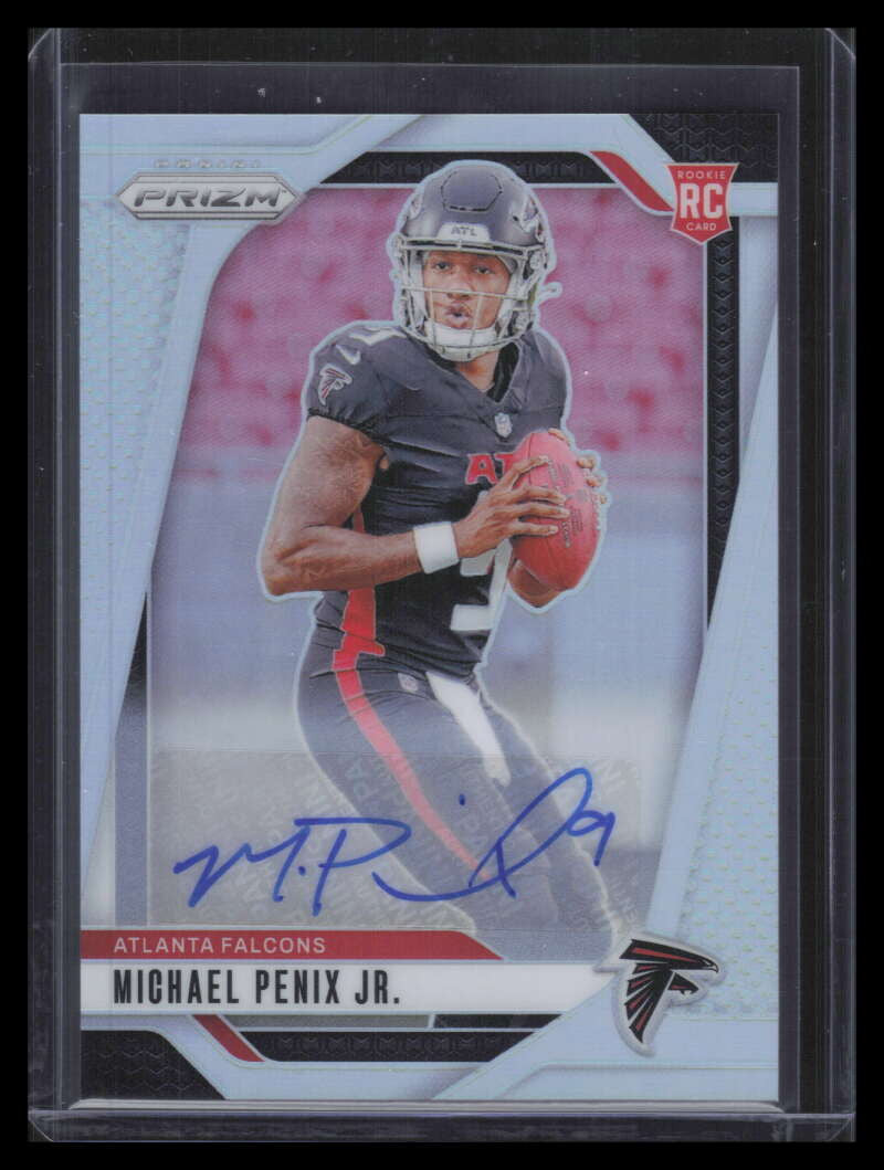2024 Panini Prizm Autographs Prizms Silver 378 Michael Penix Jr. Rookie Auto 206