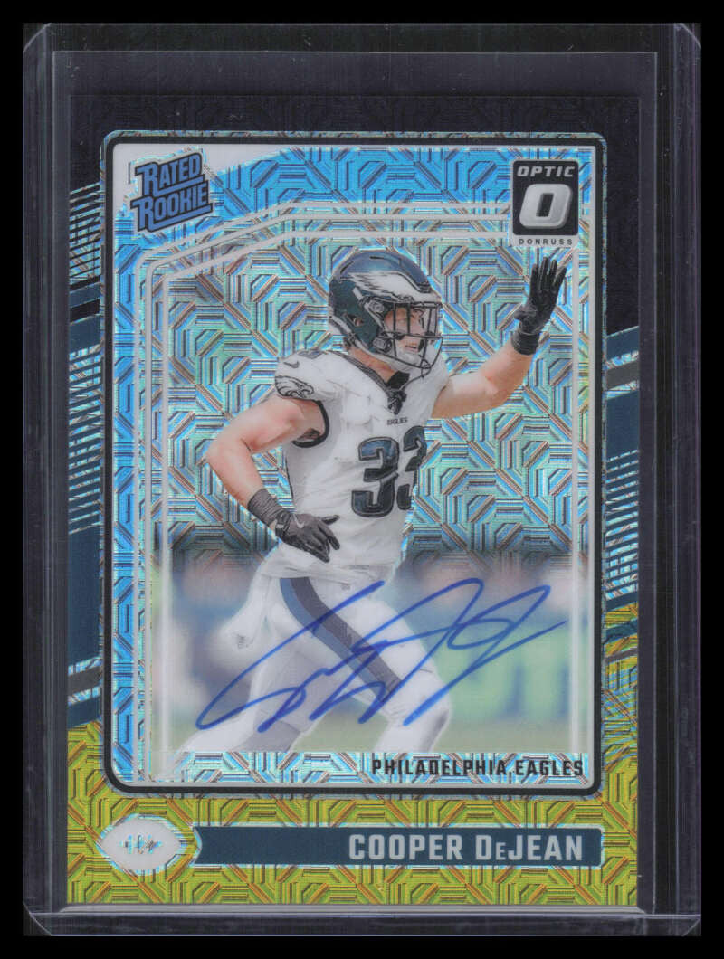 2024 Donruss Optic RPS Autographs Black Gold 221 Cooper DeJean RC Auto 18/60