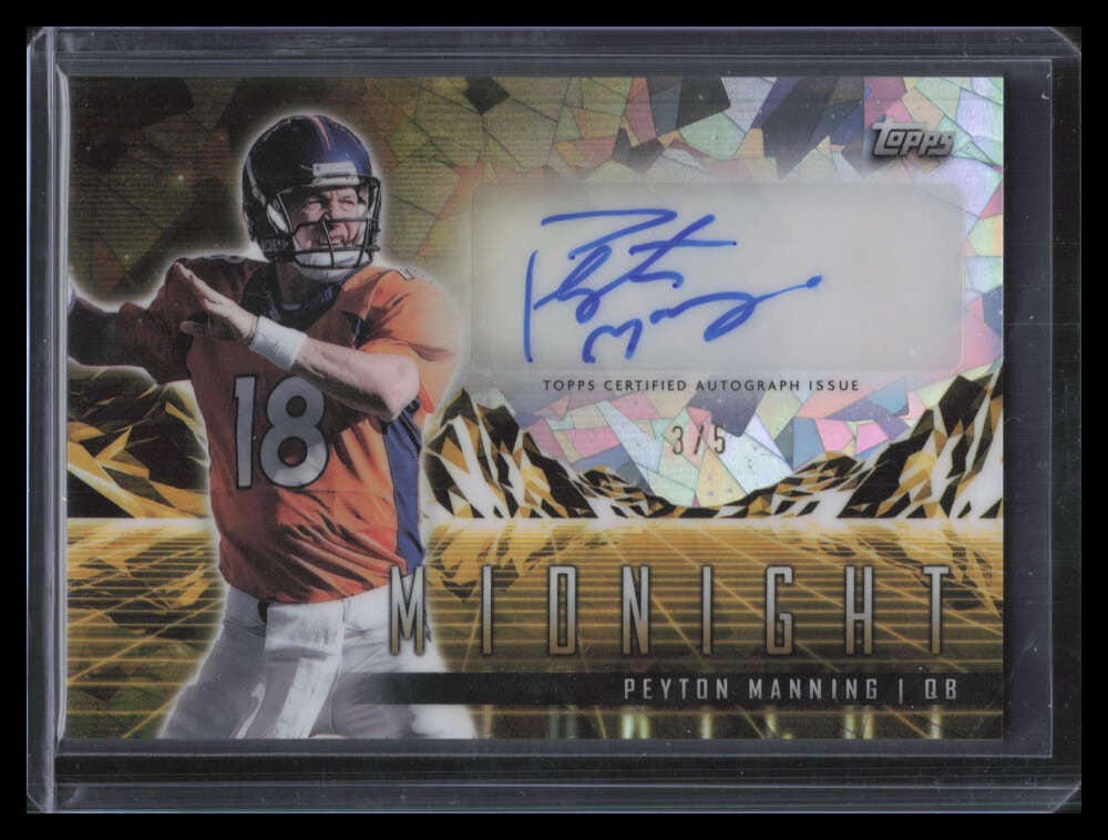 SOLD 173855 2024 Topps Midnight Horizon Signatures Daybreak HZSPM Peyton Manning Auto 3/5