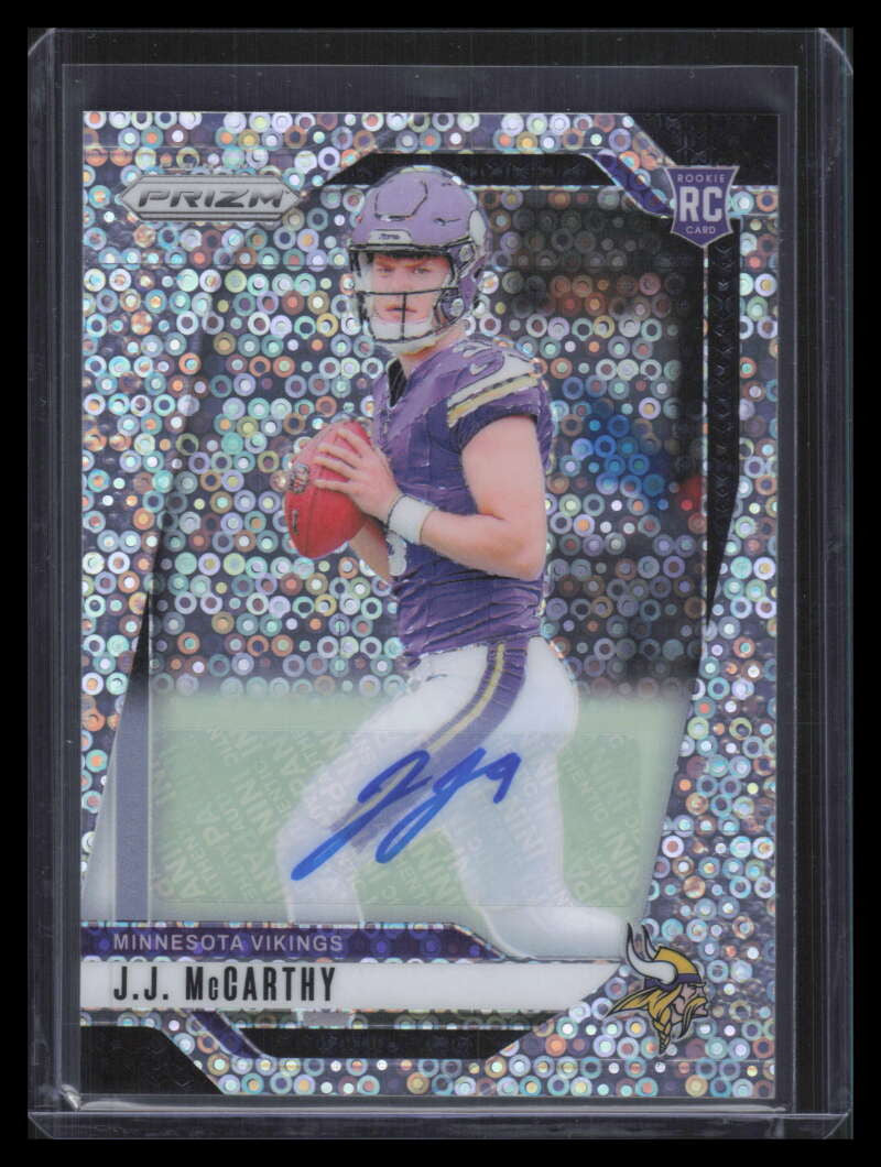 2024 Panini Prizm Autographs Prizms No Huddle 400 JJ McCarthy Rookie Auto