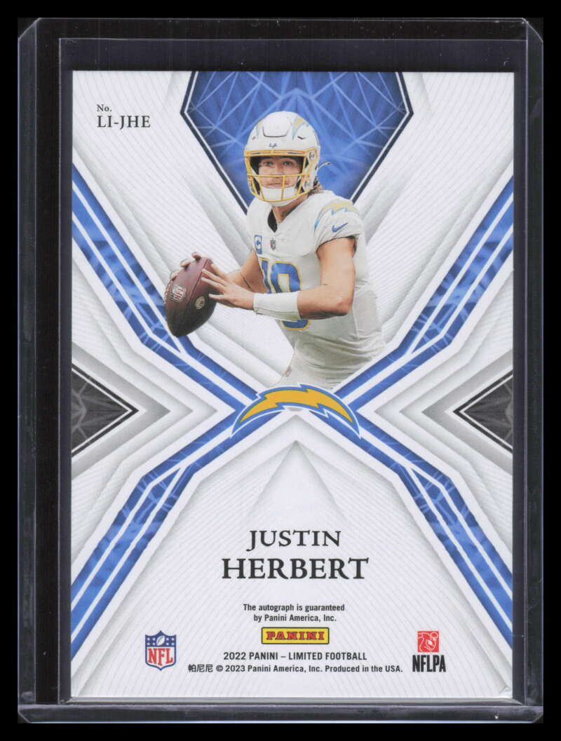 2022 Limited Limited Ink Sapphire Spotlight 26 Justin Herbert Auto 1/1
