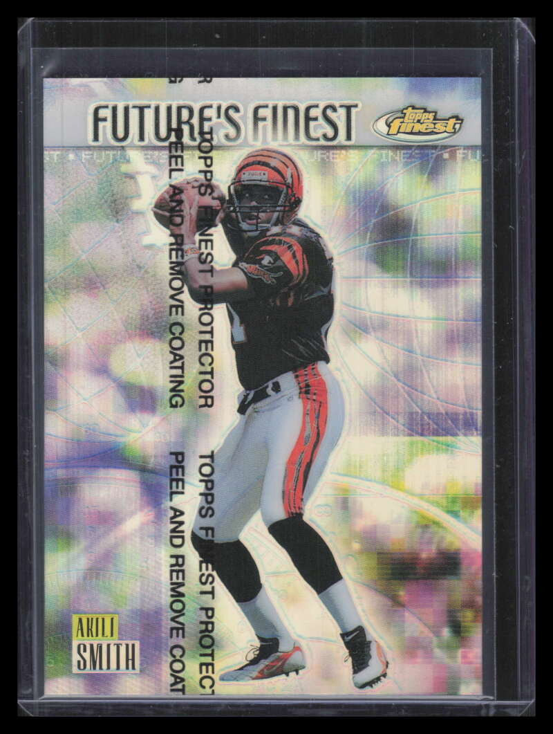 1999 Finest Future's Finest Refractor f1 Akili Smith Rookie 77/100