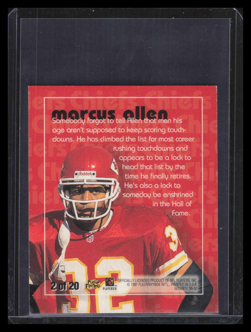 1997 Fleer Goudey Heads Up 2 Marcus Allen