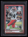 SOLD 173896 2025 Donruss Press Proof Black 258 Nick Chubb 6/10