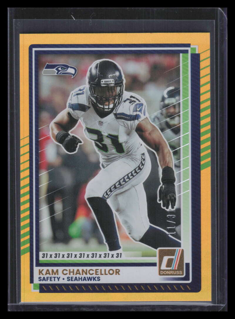2025 Donruss Jersey Number 54 Kam Chancellor 11/31
