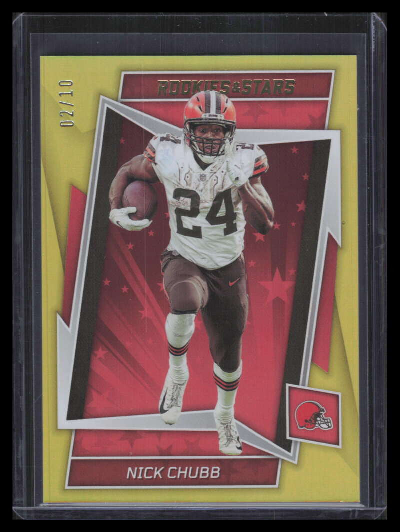 2022 Rookies and Stars Gold 22 Nick Chubb 2/10