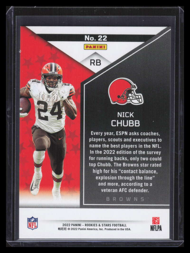 2022 Rookies and Stars Gold 22 Nick Chubb 2/10