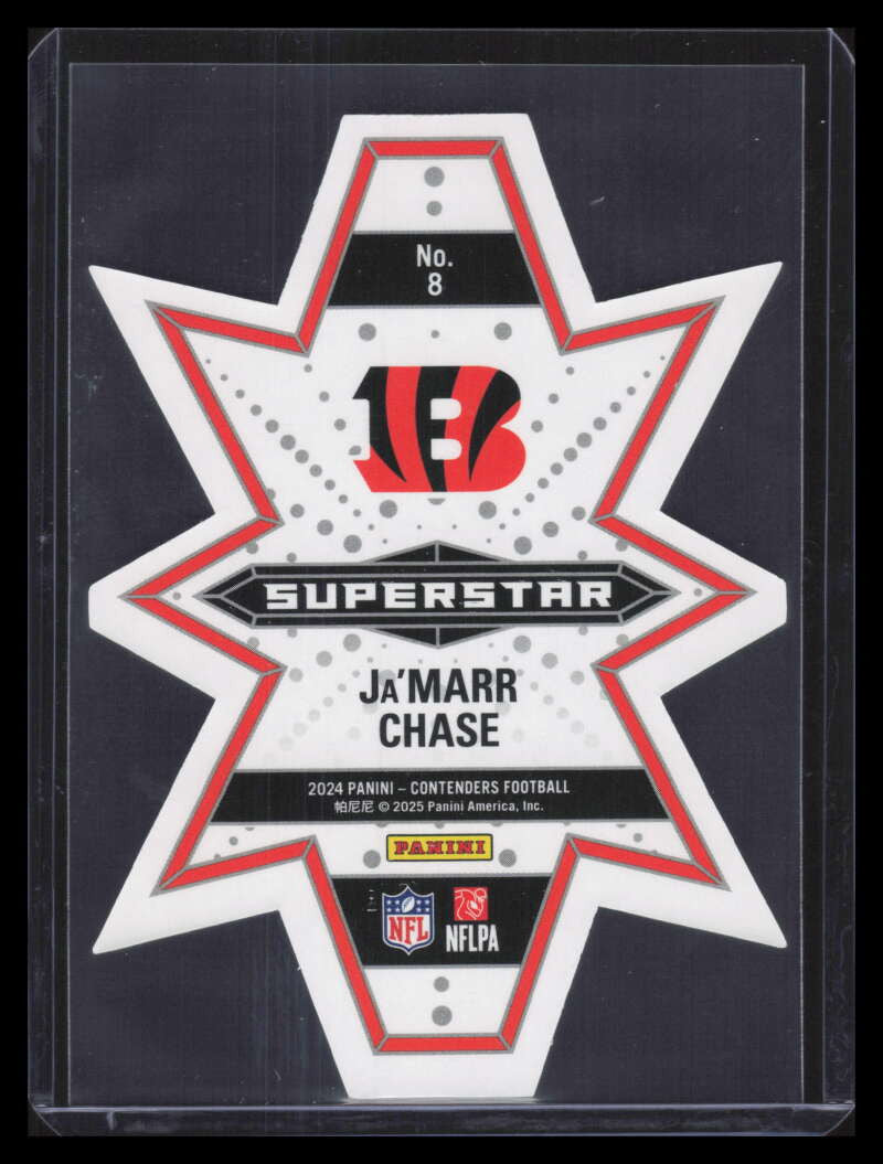 2024 Panini Contenders Superstar Die-Cuts 8 Ja'Marr Chase