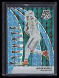2024 Panini Mosaic Elevate Blue Fluorescent Refractor 18 Jaylen Waddle 1/15