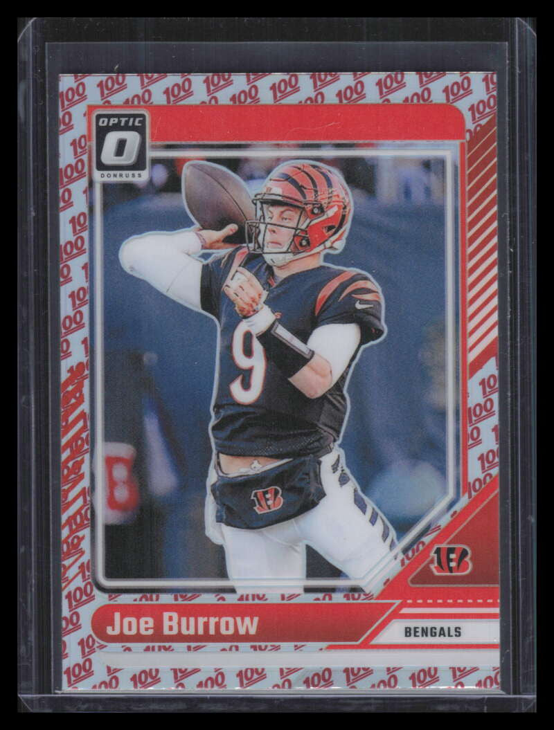 DELETE 173910 2024 Donruss Optic 100 One Hundred Emoji Refractor 38 Joe Burrow