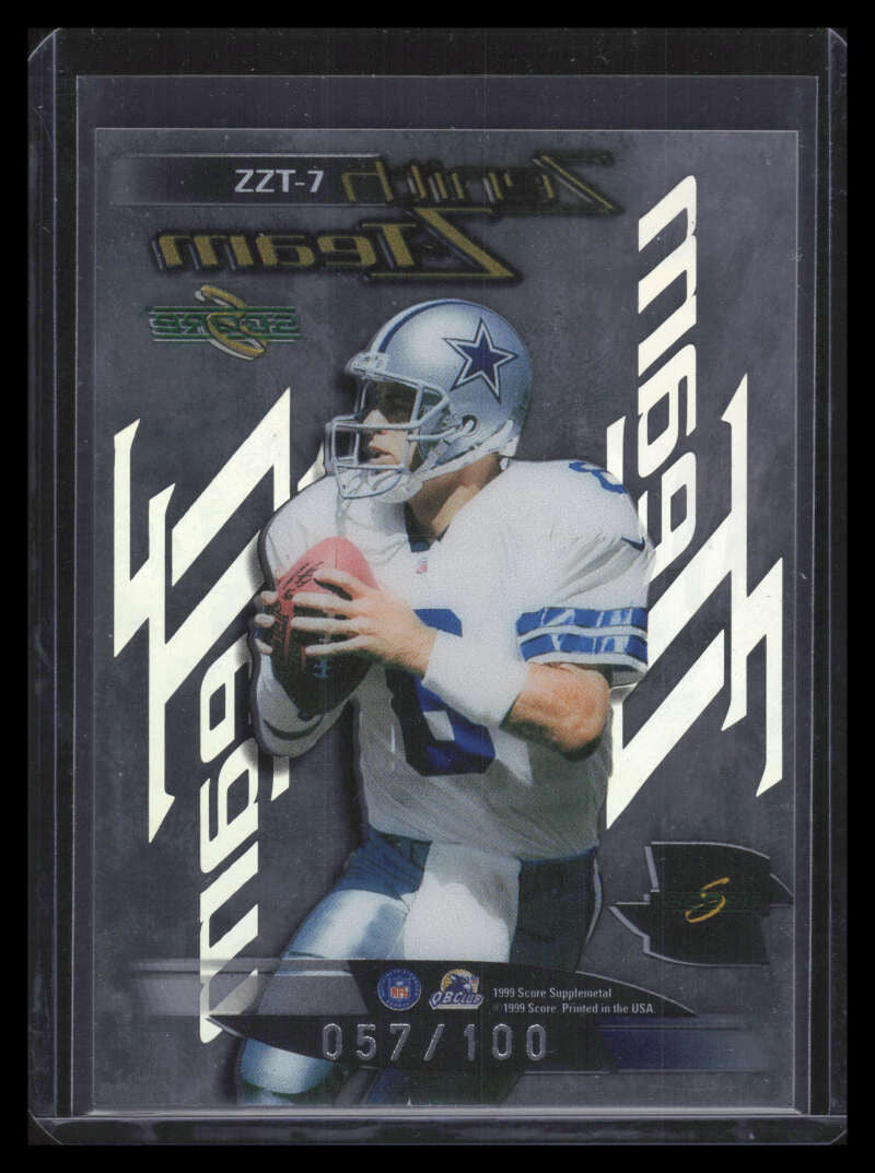 SOLD 173922 1999 Score Supplemental Zenith Z-Team 7 Troy Aikman 57/100