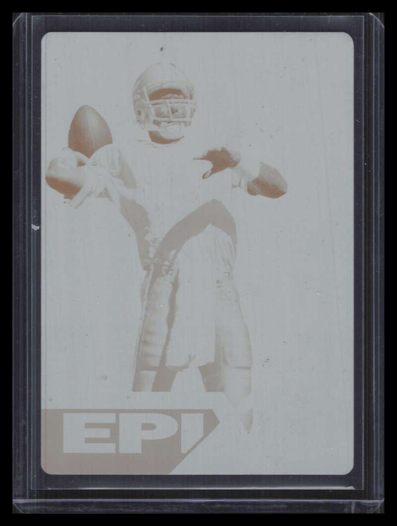 1997 Pinnacle Epix Printing Plate Yellow Back e2 Troy Aikman 1/1