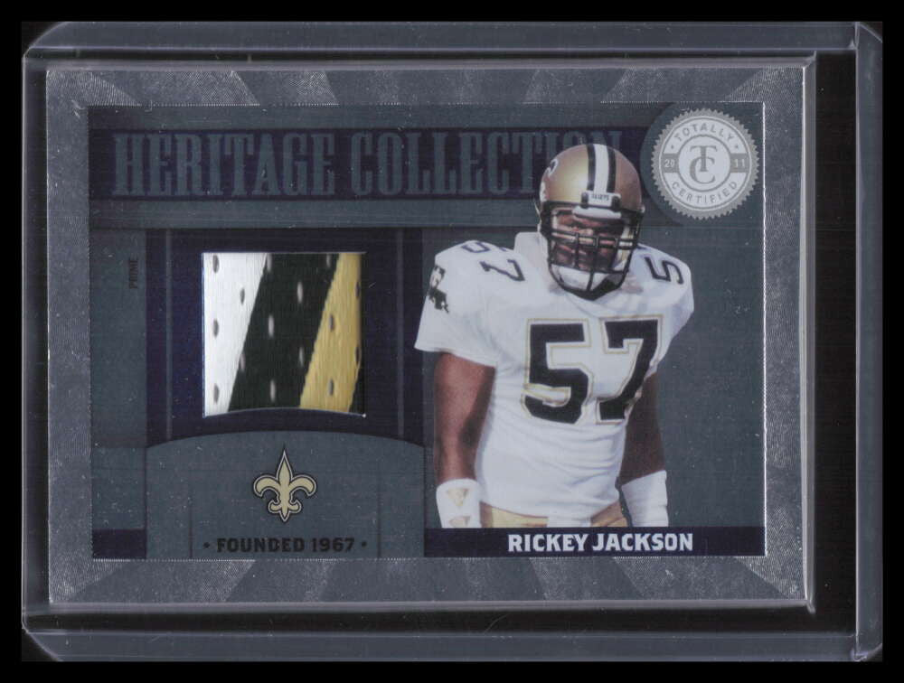 2011 Totally Certified Heritage Collection Prime 55 Rickey Jackson Patch 36/49