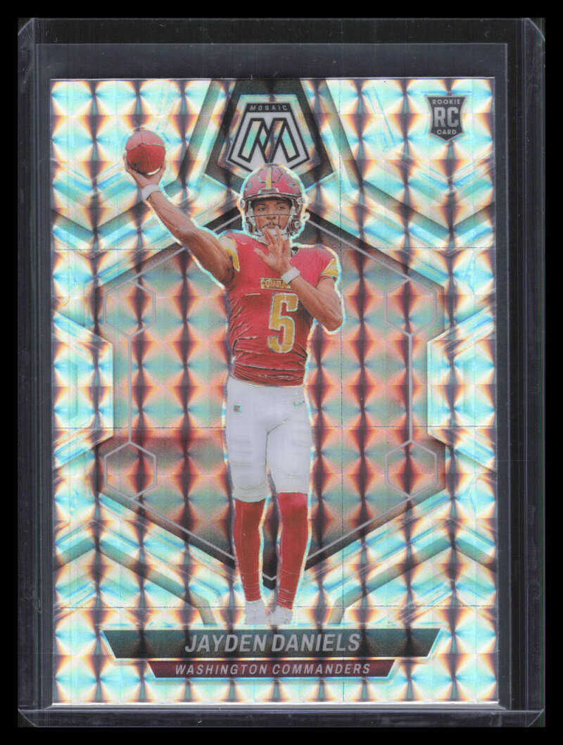 2024 Panini Mosaic Mosaic Silver Refractor 302 Jayden Daniels Rookie ID: 173965