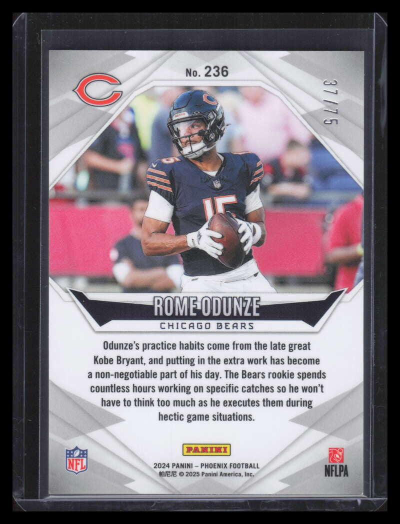 2024 Panini Phoenix Bronze 236 Rome Odunze Rookie 37/75