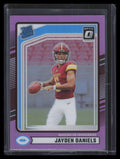 2024 Donruss Optic Rated Rookies Preview Pink 389 Jayden Daniels RR Rated Rookie