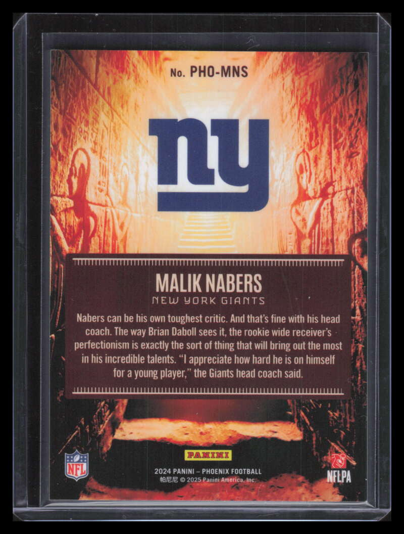 2024 Panini Phoenix Phoenician 7 Malik Nabers Rookie