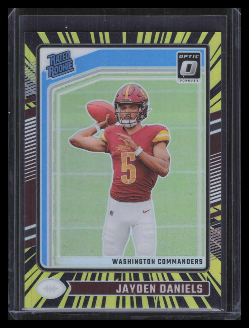 2024 Donruss Optic Electricity Refractor 248 Jayden Daniels Rated Rookie 66/75