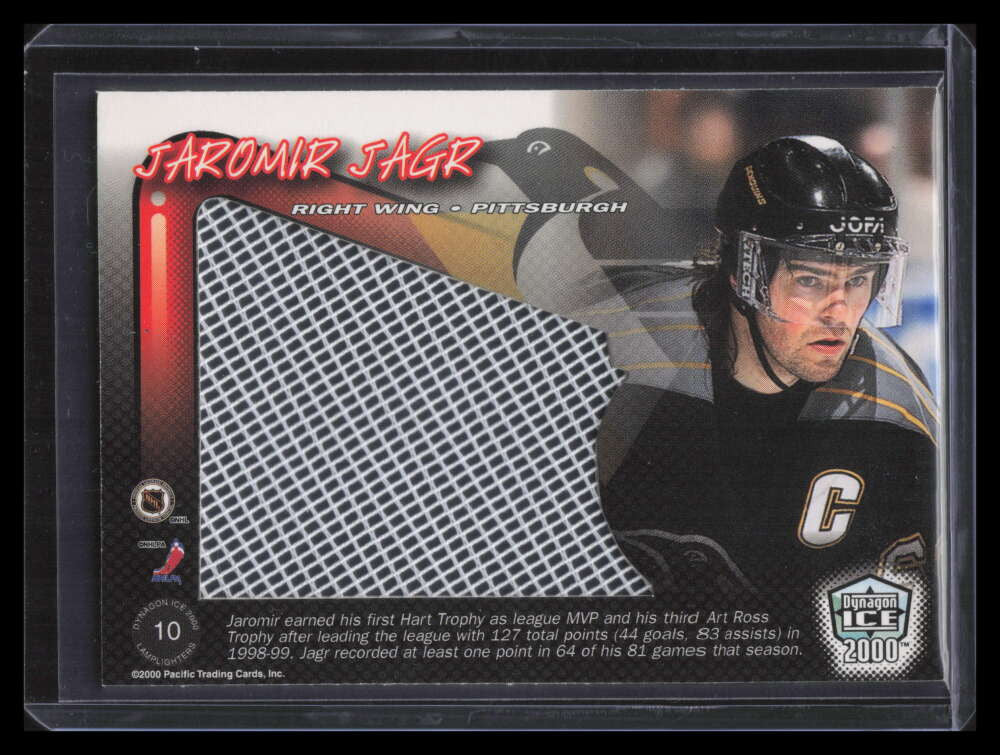 1999-00 Pacific Dynagon Ice Lamplighter Net-Fusions 10 Jaromir Jagr