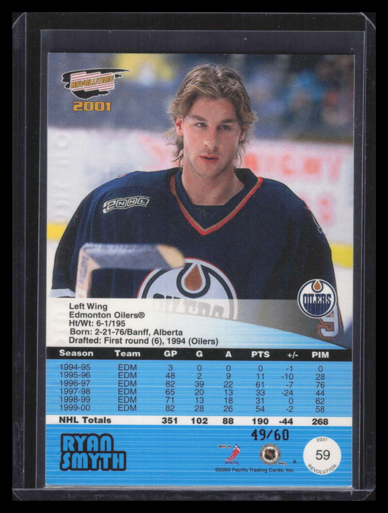 2000-01 Revolution Premiere Date 59 Ryan Smyth 49/60