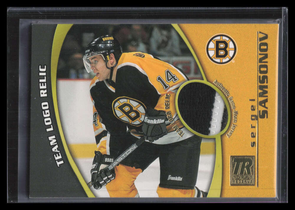 2001-02 Topps Reserve Team Logo Emblems SS Sergei Samsonov Patch