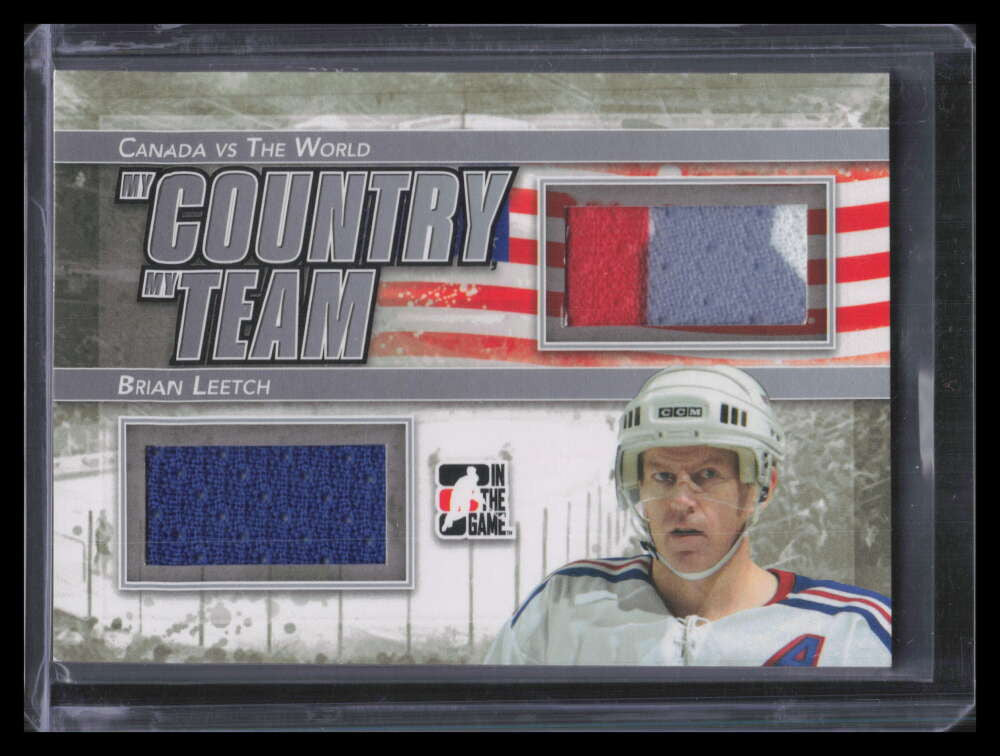 2011-12 ITG Canada The World My Country Team Silver Brian Leetch Dual Jersey /50